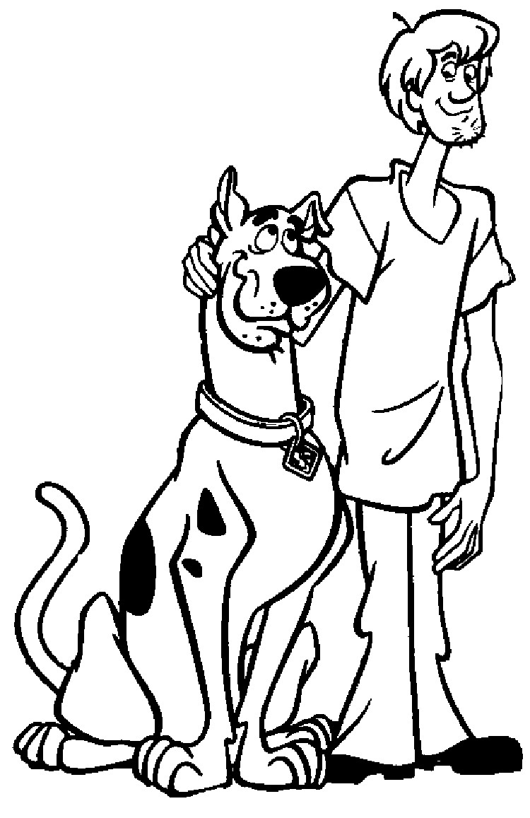 Coloring Pages For Boys Scooby Doo
 Free Printable Scooby Doo Coloring Pages For Kids