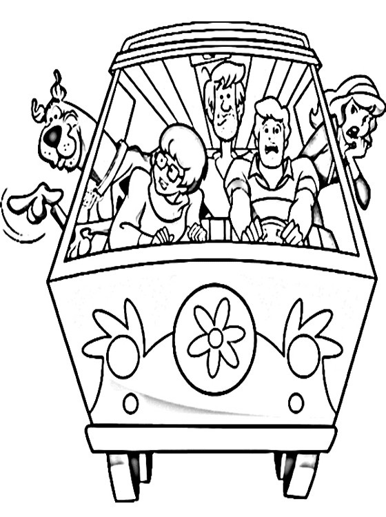 Coloring Pages For Boys Scooby Doo
 Scooby Doo Printable Coloring Pages