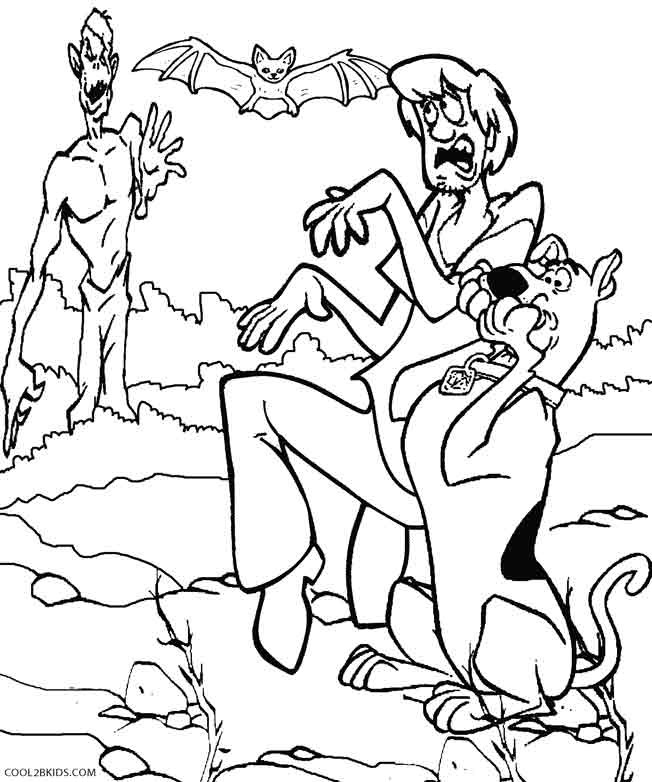 Coloring Pages For Boys Scooby Doo
 Printable Scooby Doo Coloring Pages For Kids