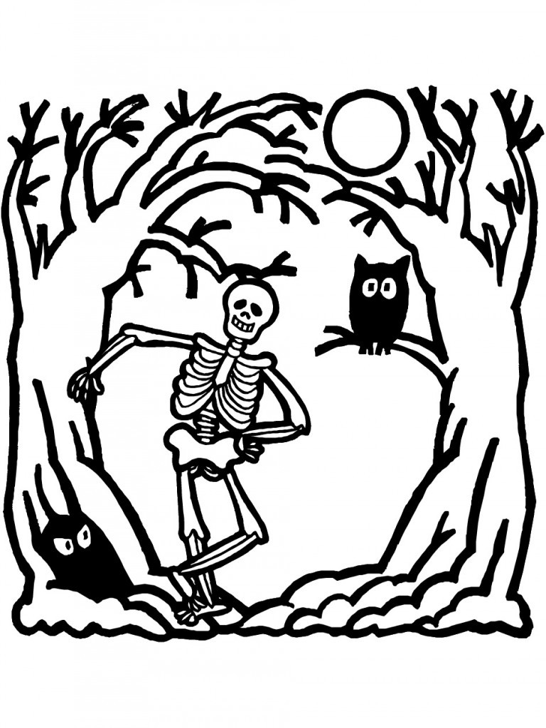 Coloring Pages For Boys Skeletons
 Free Printable Skeleton Coloring Pages For Kids