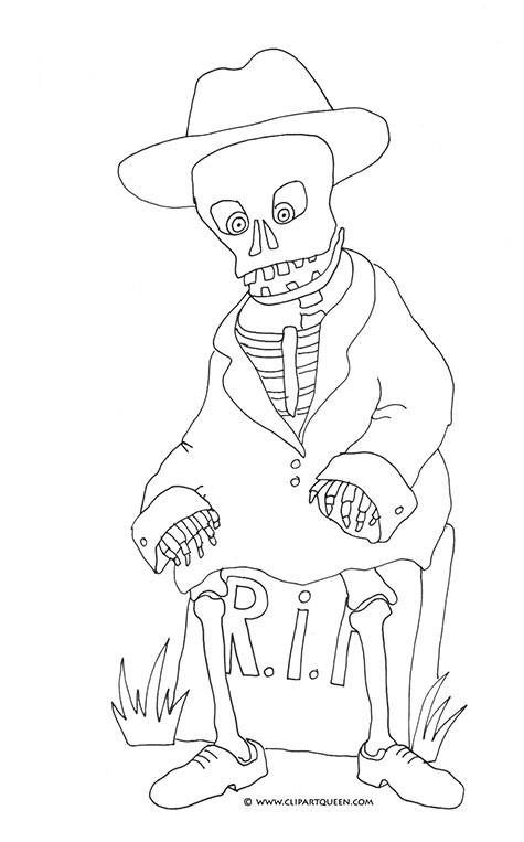 Coloring Pages For Boys Skeletons
 Halloween Coloring Pages