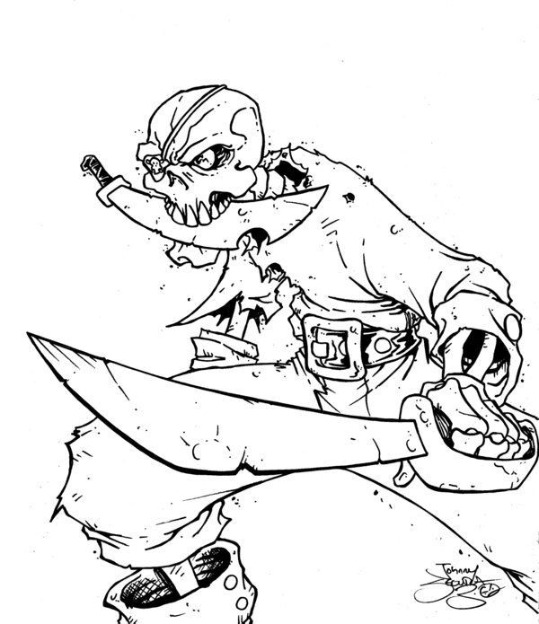 Coloring Pages For Boys Skeletons
 skeleton pirate coloring pages Colouring in