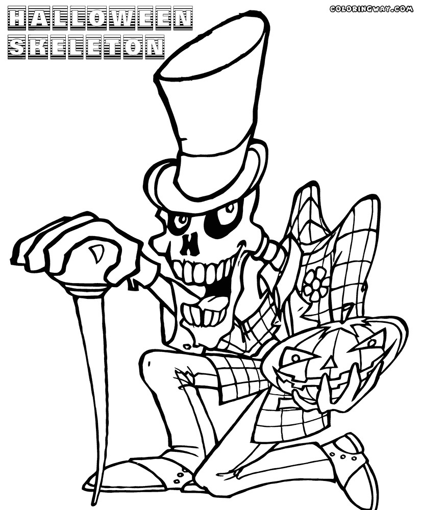 Coloring Pages For Boys Skeletons
 Sceleton coloring pages