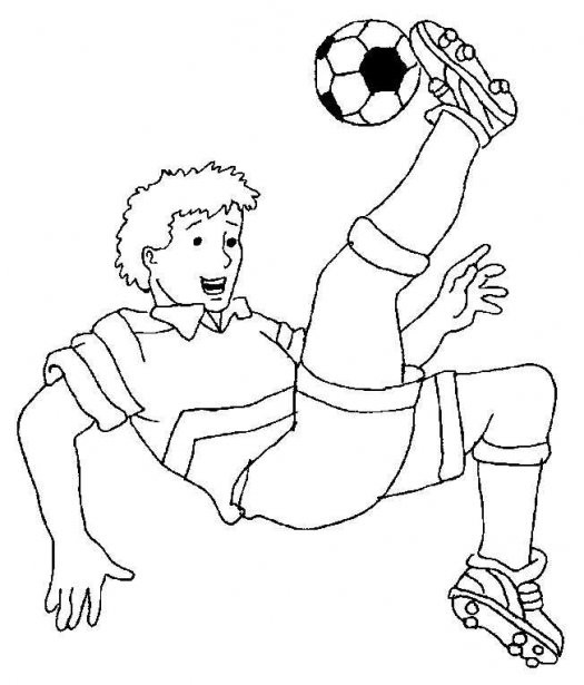 Coloring Pages For Boys Soccer
 Football boy coloring page