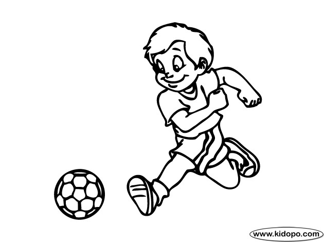 Coloring Pages For Boys Soccer
 Soccer Players Drawing at GetDrawings
