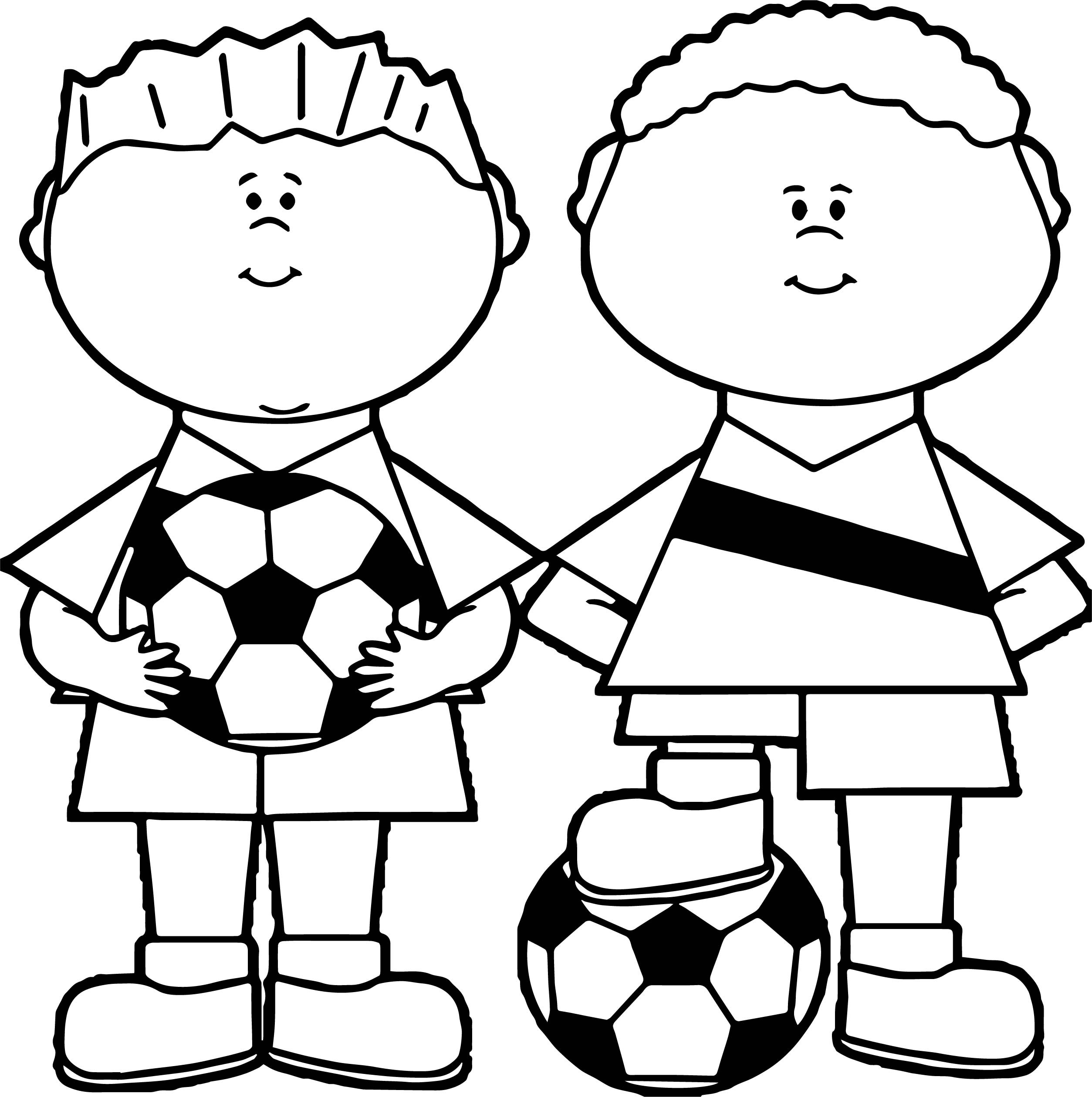 Coloring Pages For Boys Soccer
 Soccer Boys Coloring Page