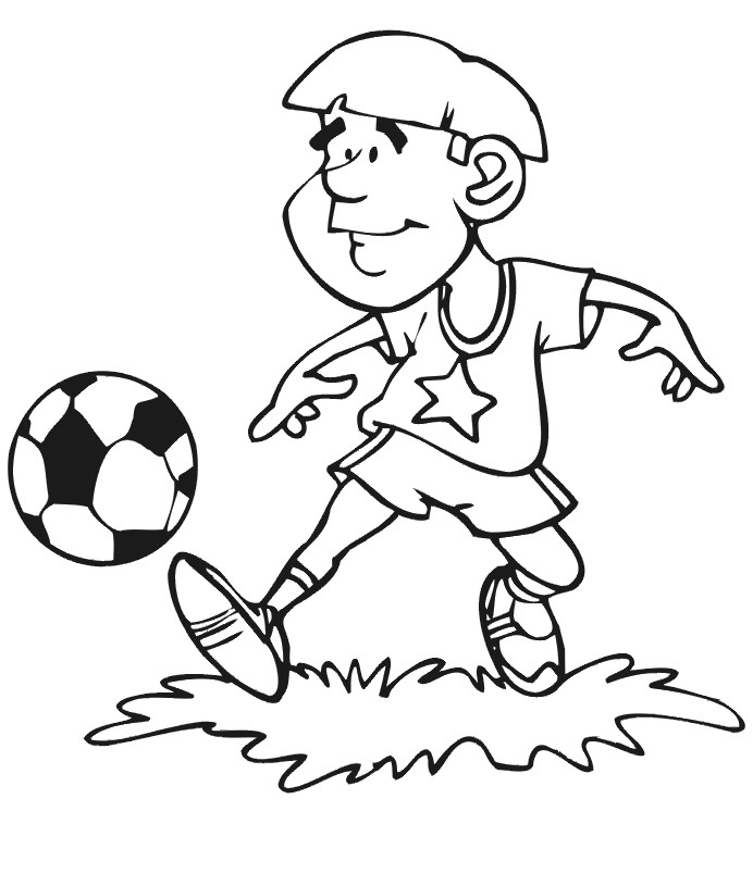 Coloring Pages For Boys Soccer
 Kids Sports Printables