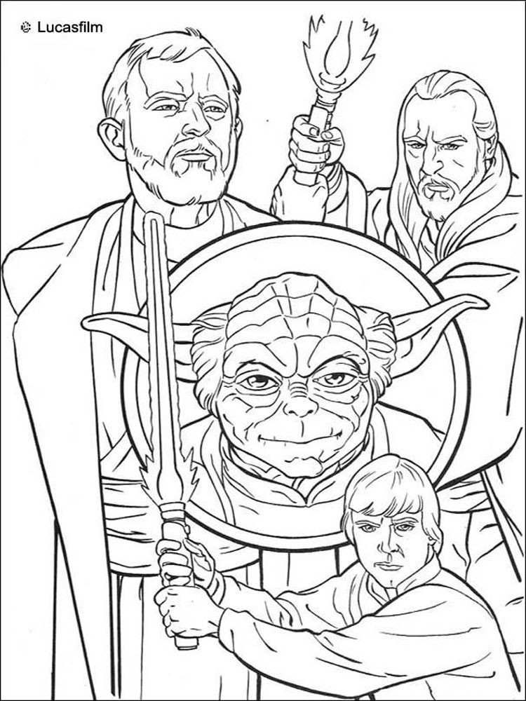 Coloring Pages For Boys Star Wwars
 Star Wars Yoda coloring pages Free Printable Star Wars