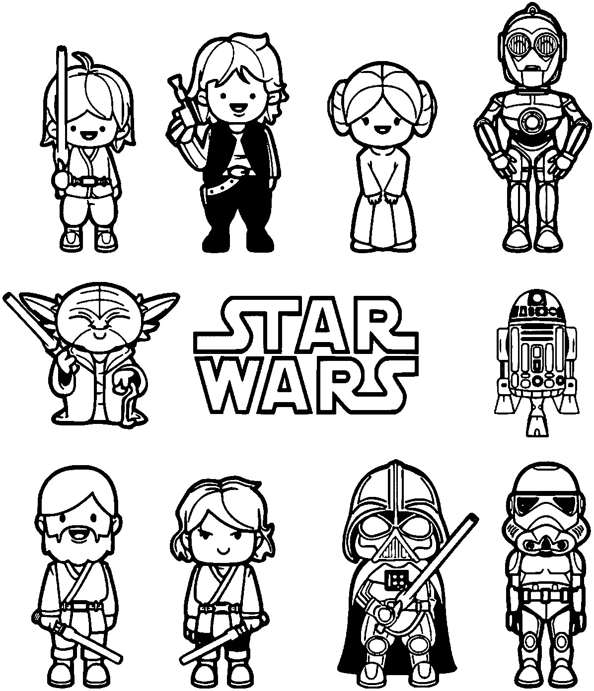 Coloring Pages For Boys Star Wwars
 Star Wars Coloring Pages Luke Skywalker Coloring Home