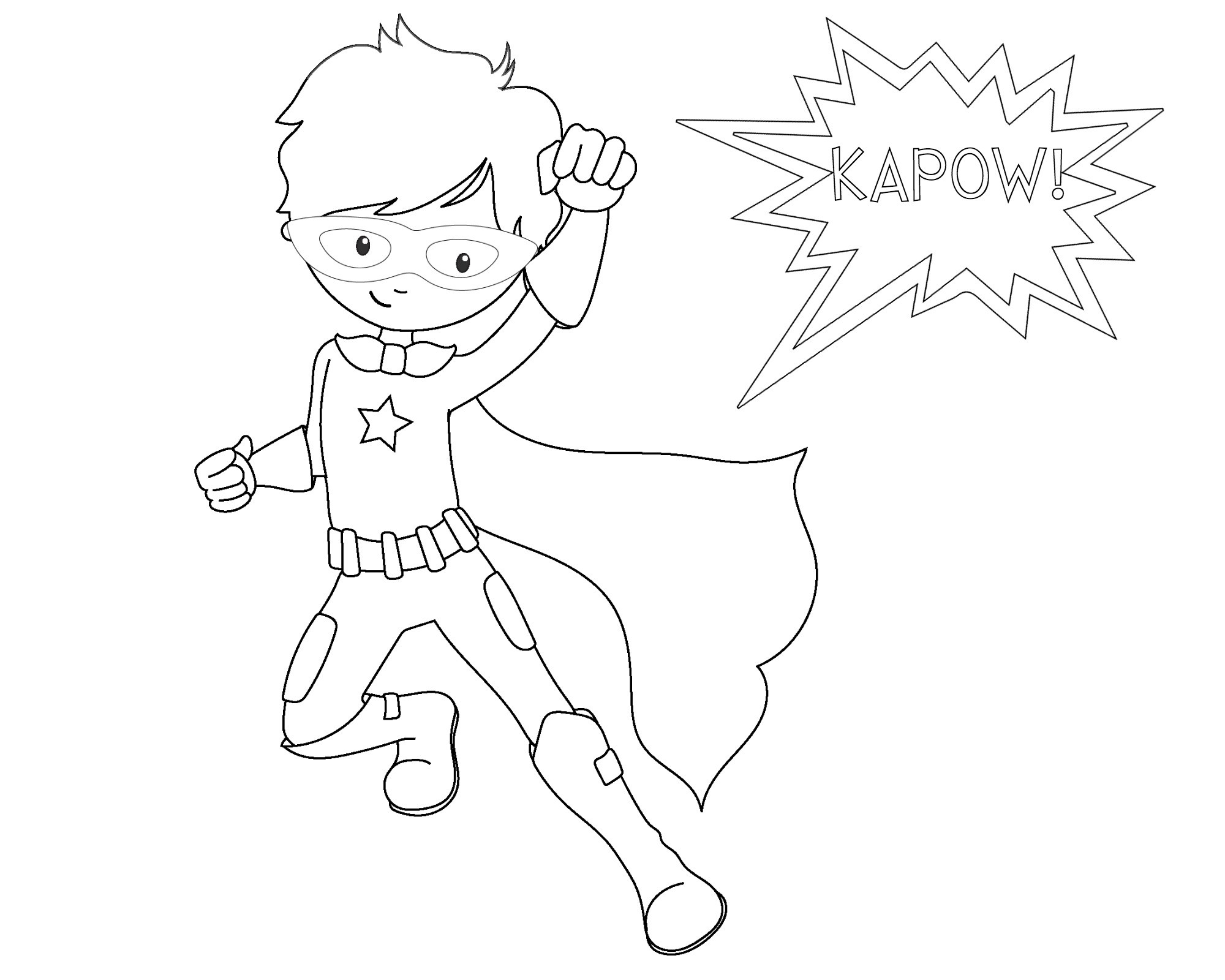 Coloring Pages For Boys Super Heroes
 Free Printable Superhero Coloring Sheets for Kids Crazy