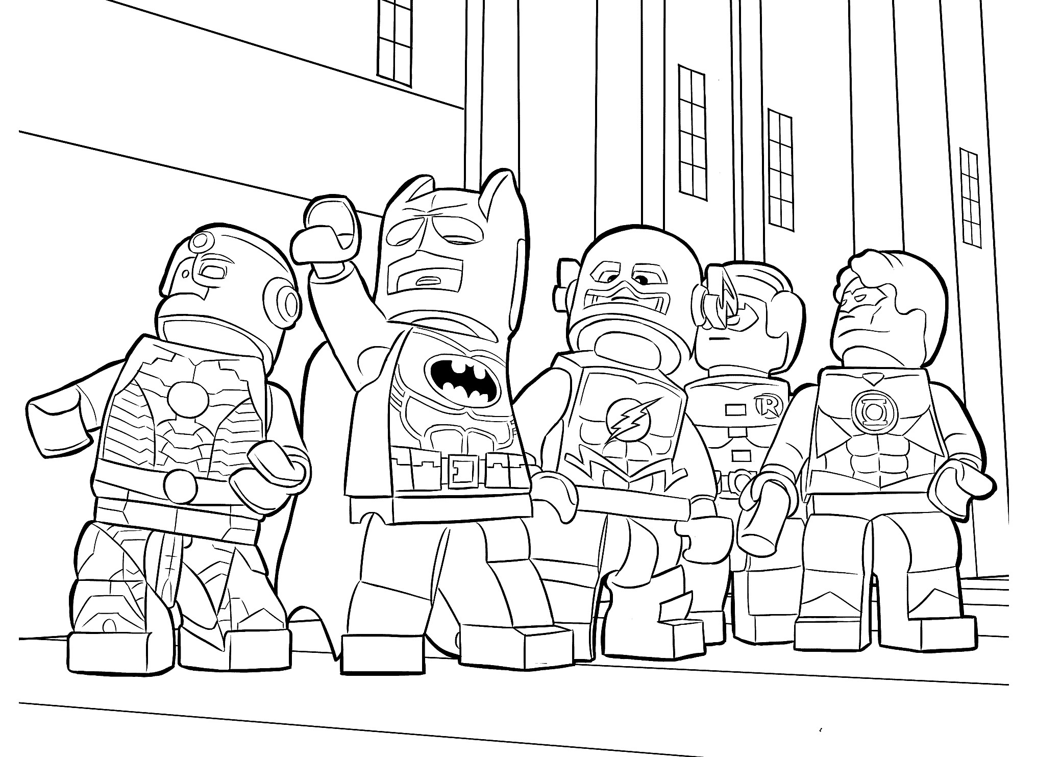 Coloring Pages For Boys To Print
 Lego heroes coloring page for boys printable free Lego