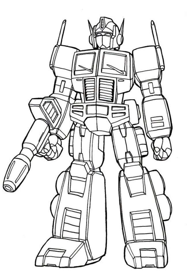 Coloring Pages For Boys Transformers
 Optimus Prime Coloring Pages
