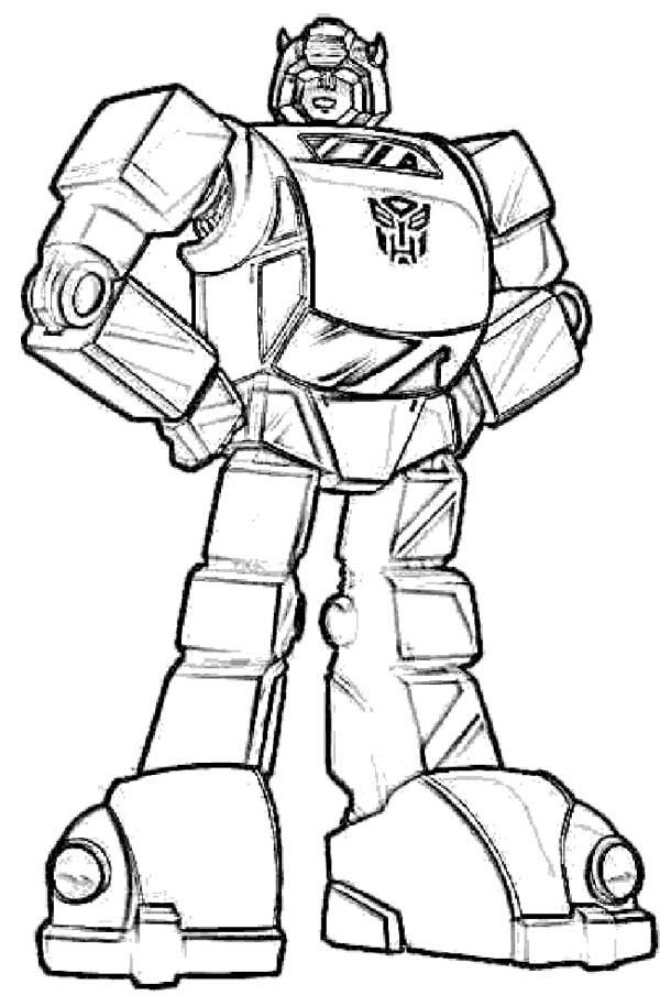 Coloring Pages For Boys Transformers
 Bumblebee Transformers Coloring Page