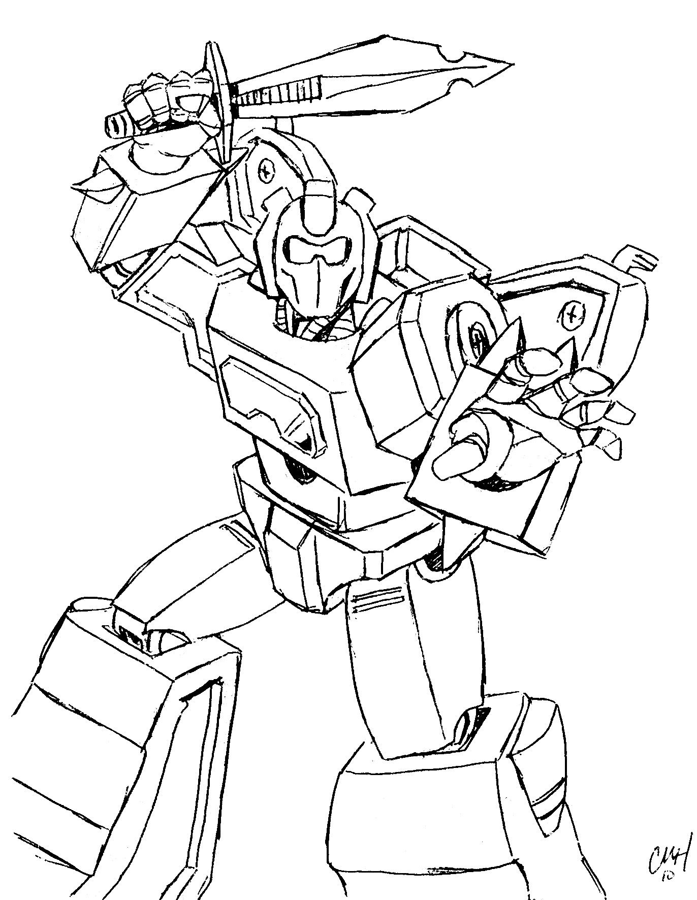 Coloring Pages For Boys Transformers
 Robots and transformers coloring pages for kids Just