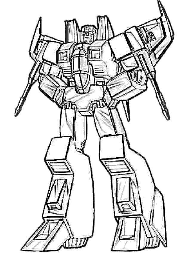 Coloring Pages For Boys Transformers
 Starscream Transformers Coloring Page