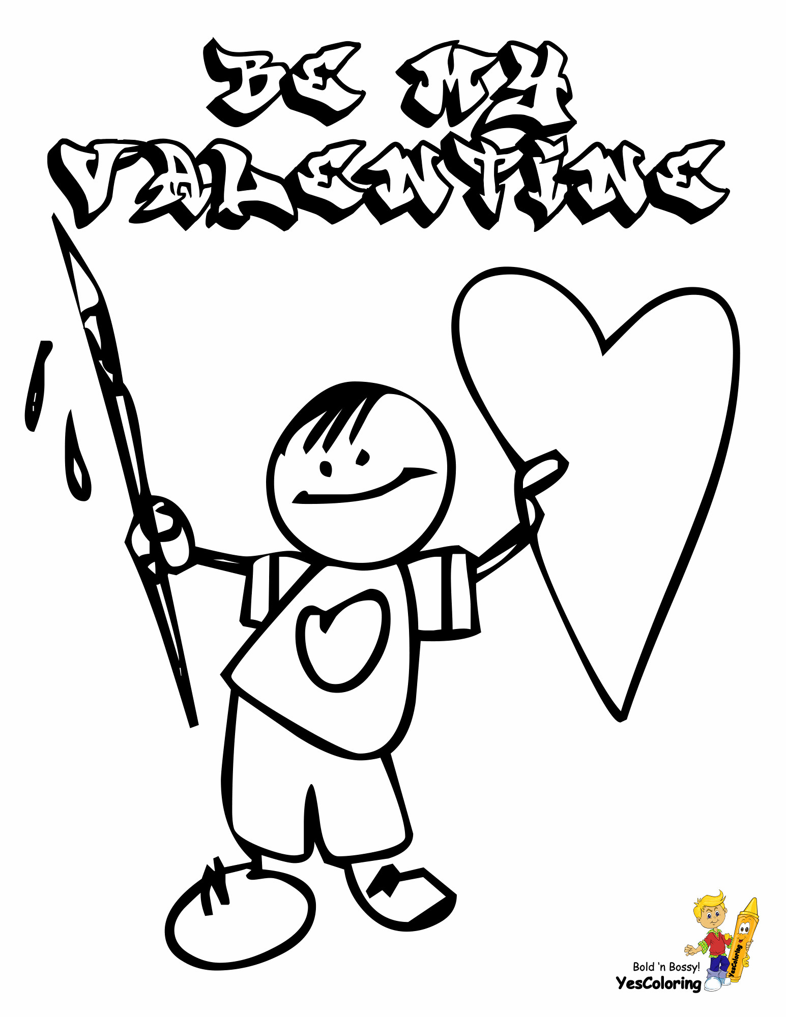Coloring Pages For Boys Valentines
 Valentines Coloring Pages Kids Valentines Free