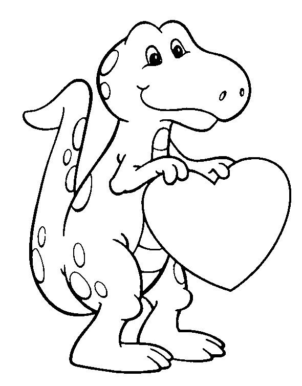 Coloring Pages For Boys Valentines
 Best 25 Dinosaur coloring pages ideas on Pinterest