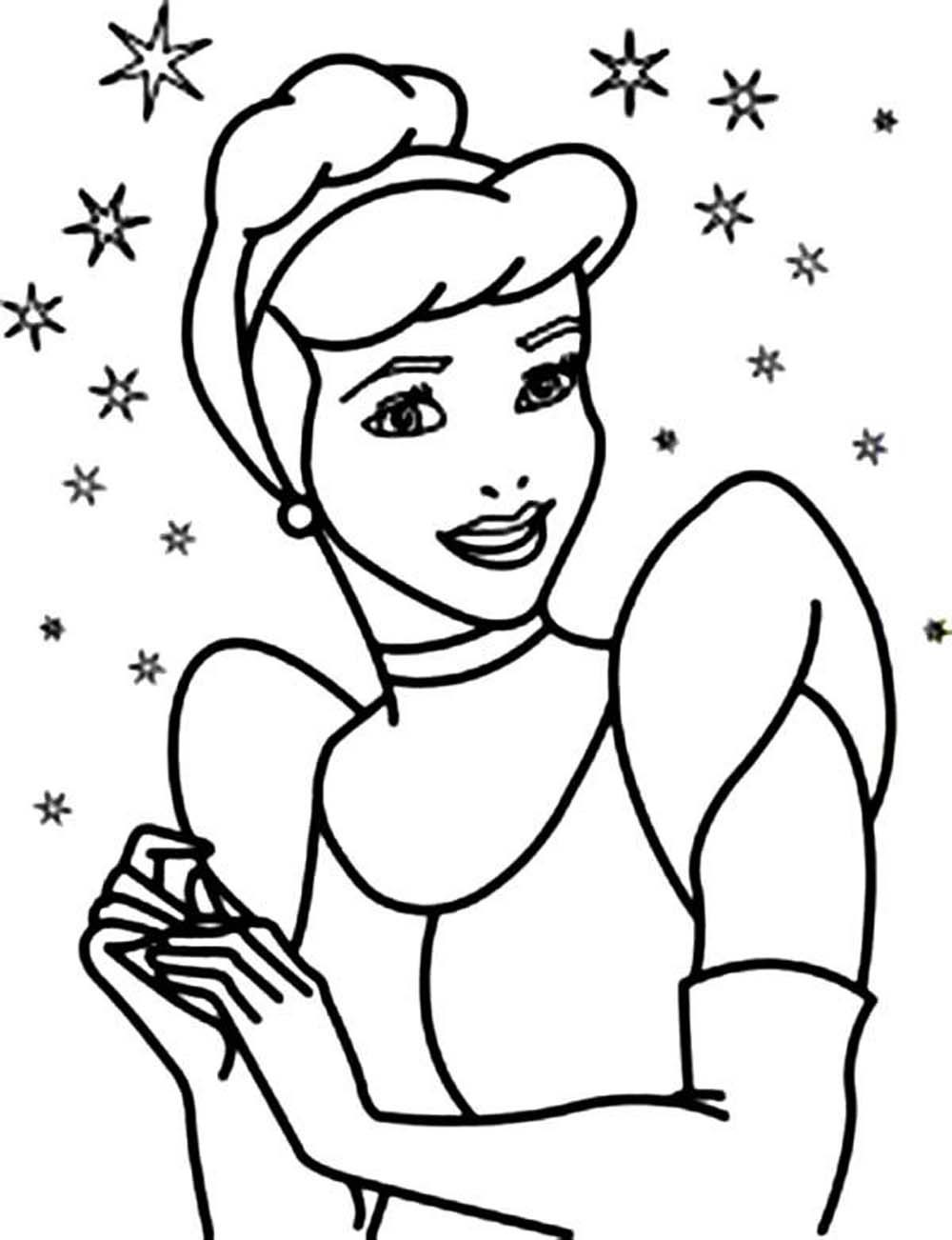 Coloring Pages For Girl Kids
 Print & Download Impressive Cinderella Coloring Pages