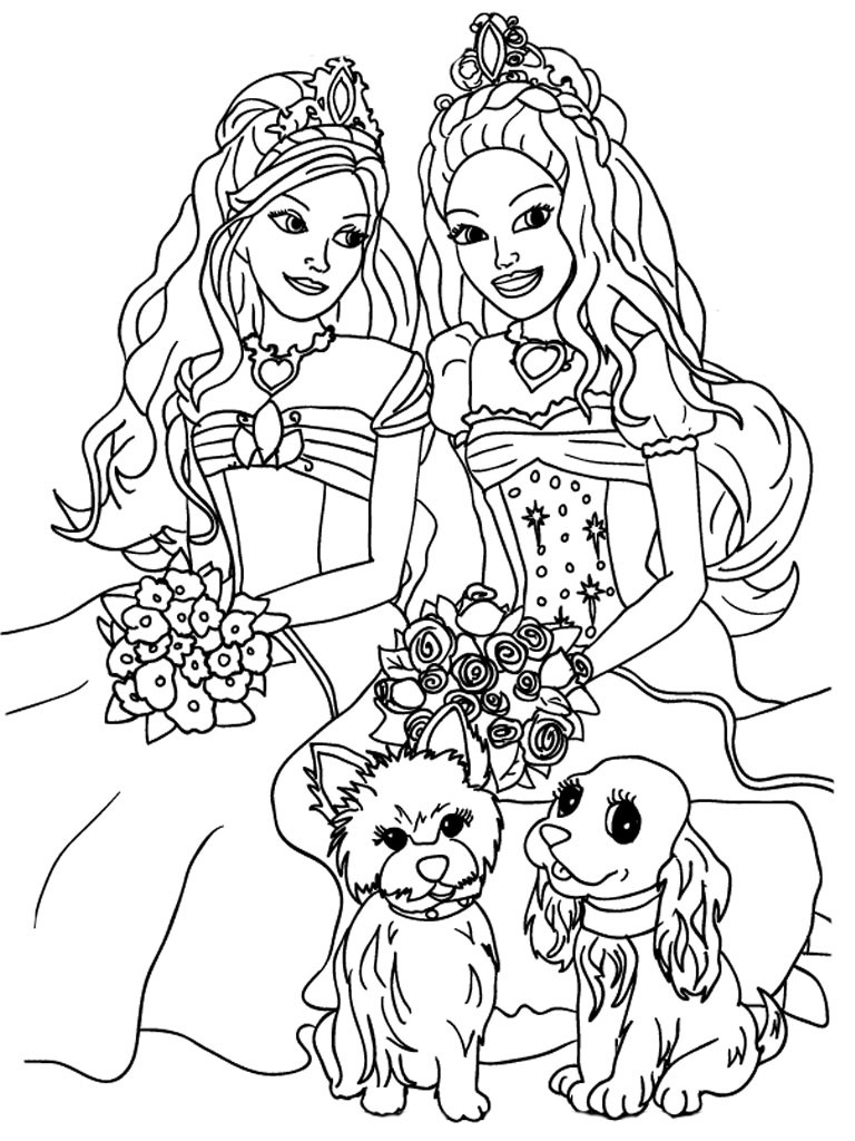 Coloring Pages For Girl Printable
 Barbie Coloring Pages For Girls