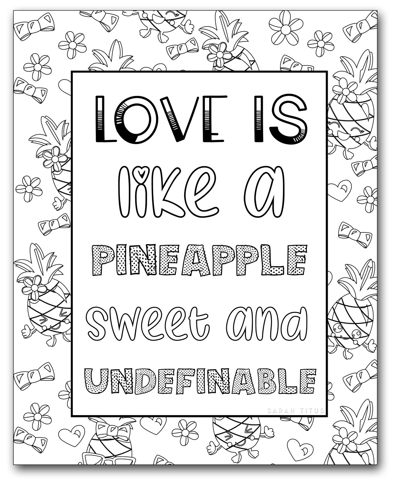Coloring Pages For Girl Printable
 Printable Coloring Pages for Girls Sarah Titus