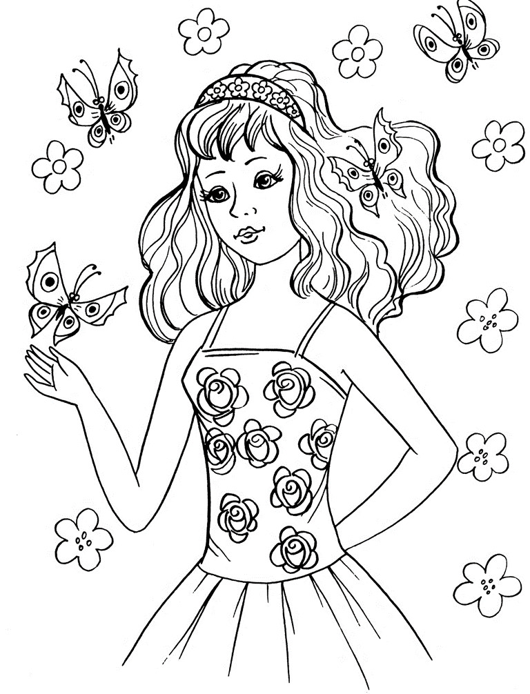 Coloring Pages For Girl Printable
 Coloring Pages for Girls 2019 Best Cool Funny