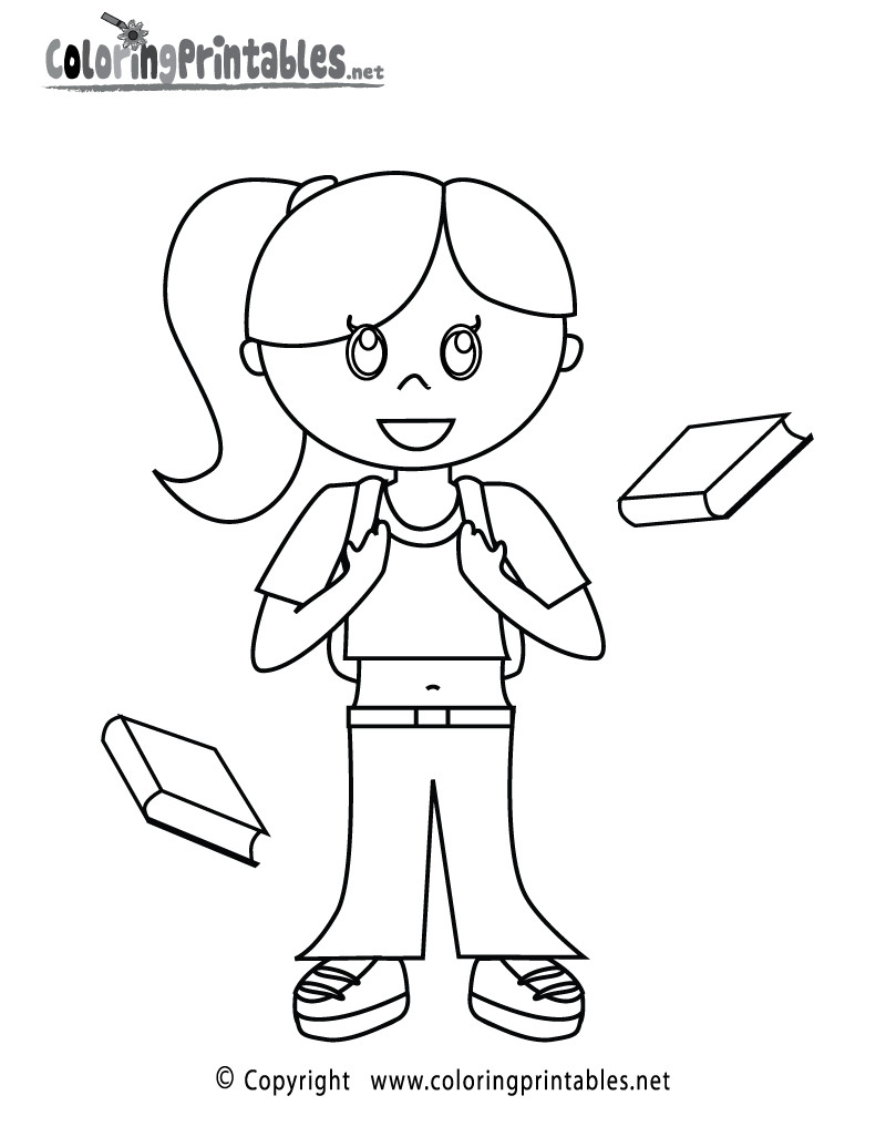 Coloring Pages For Girl Printable
 Little Girl Coloring Pages Printable AZ Coloring Pages