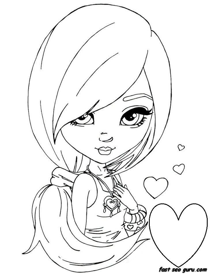 Coloring Pages For Girl Teens
 Coloring Pages For Teenage Girls Coloring Home