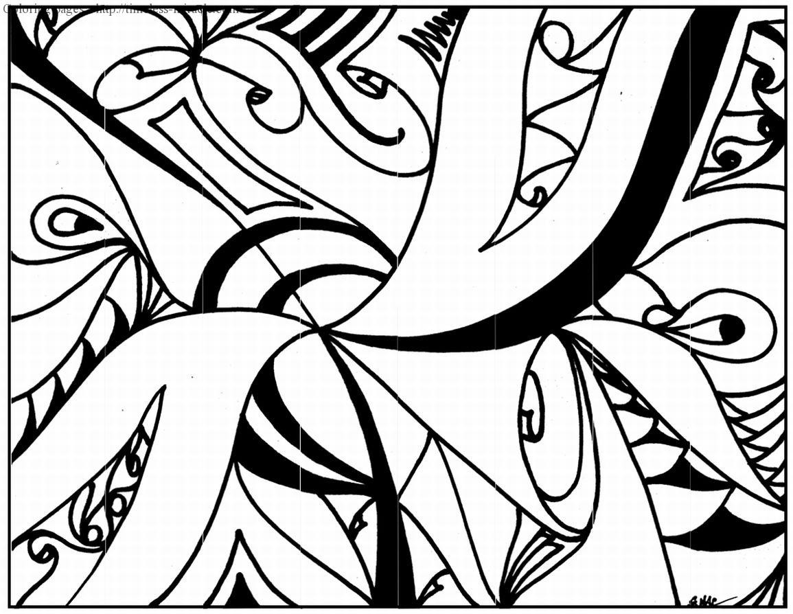 Coloring Pages For Girls Abstract Art
 Abstract art coloring pages timeless miracle