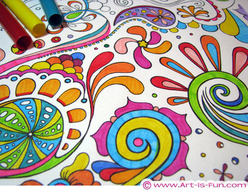 Coloring Pages For Girls Abstract Art
 Abstract Coloring Pages — Art is Fun