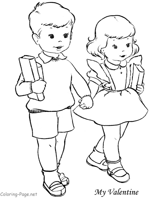 Coloring Pages For Girls And Boys
 Boy And Girl Coloring Pages Coloring Home