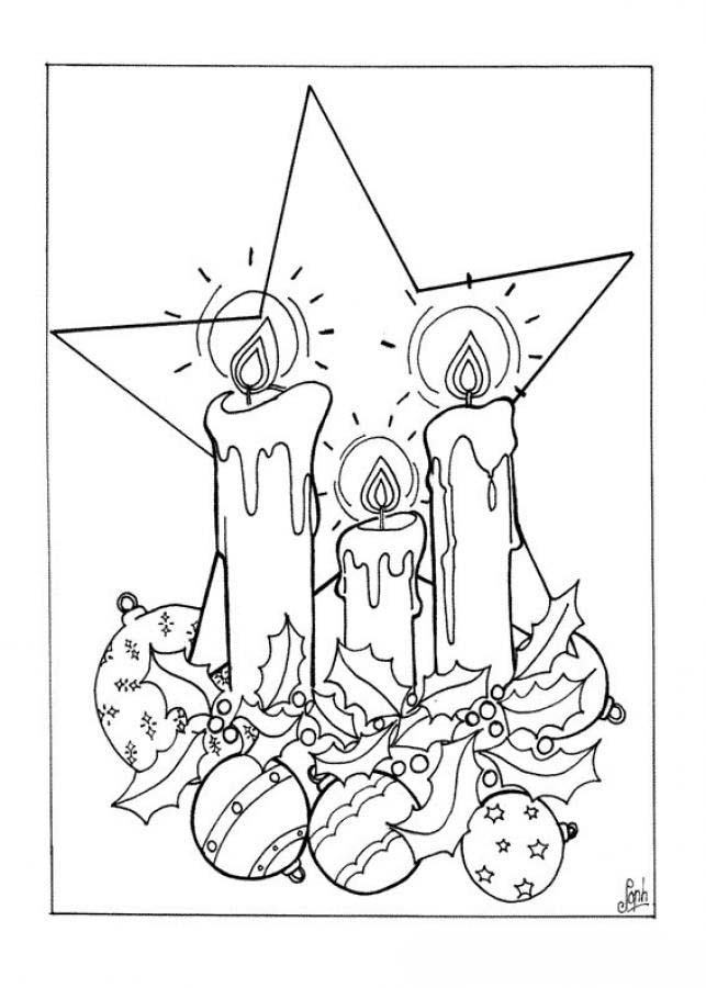 Coloring Pages For Girls Christmas
 Candles Christmas Coloring Pages For Girls