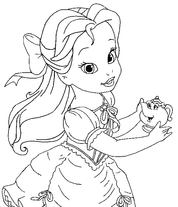 Coloring Pages For Girls Disney Princess
 cute princess coloring pages to print