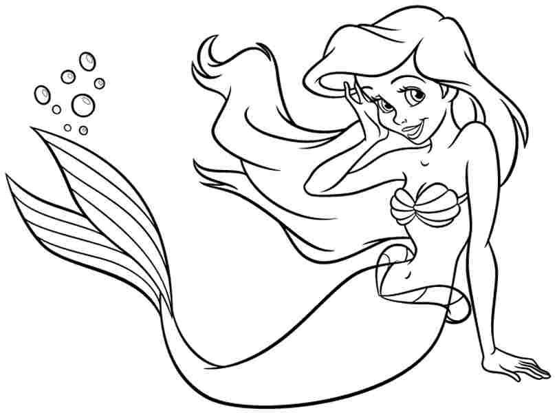 Coloring Pages For Girls Disney Princess
 Free Coloring Pages Free Disney Princess Ariel For Kids