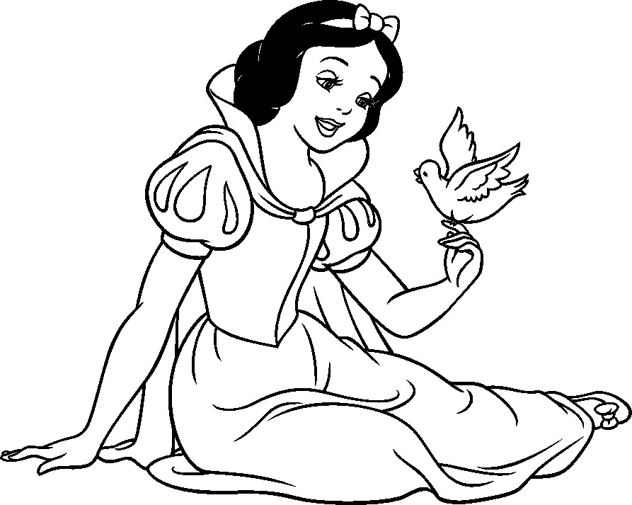Coloring Pages For Girls Disney Princess
 Snow White Coloring Pages Printable