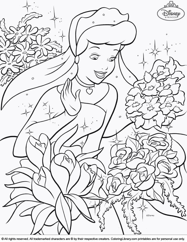 Coloring Pages For Girls Disney Princess
 201 best images about Coloring pages on Pinterest