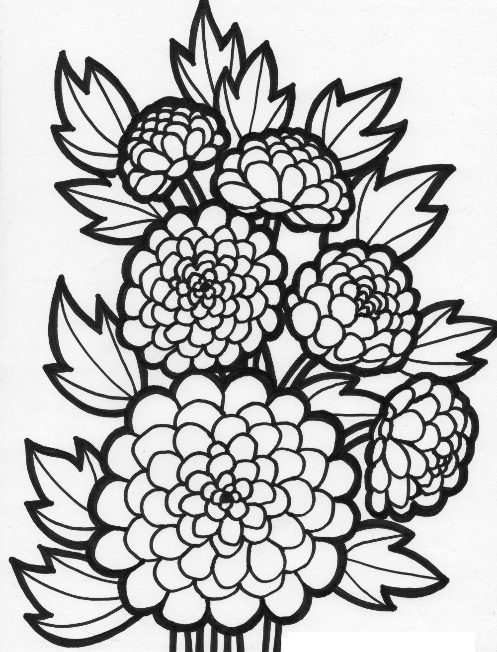 Coloring Pages For Girls Flowers
 Flower Coloring Pages For Girls 10 And Up Coloring Home