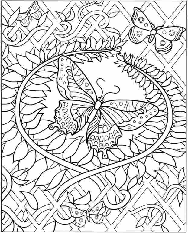 Coloring Pages For Girls Hard
 inkspired musings Butterfly s Flight