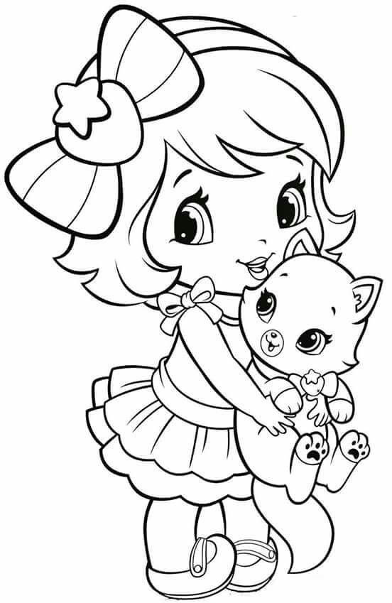 Coloring Pages For Girls Mouted Princess
 Coloring Pages Little Girl