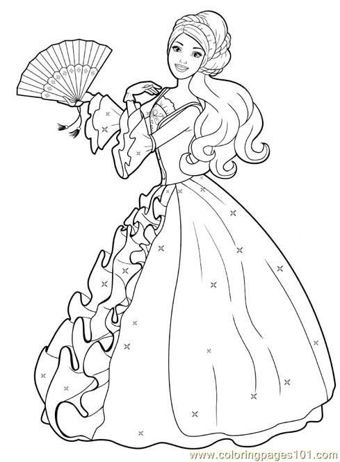 Coloring Pages For Girls Mouted Princess
 print a princess