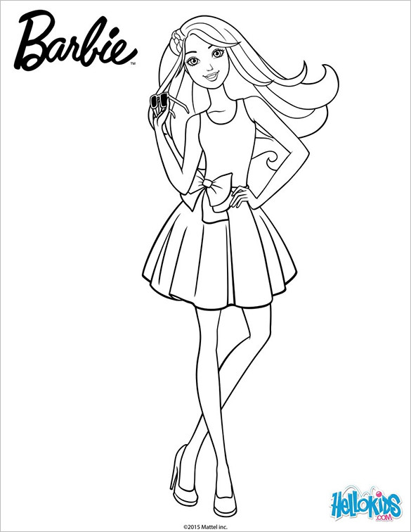 Coloring Pages For Girls Pdf
 20 Barbie Coloring Pages DOC PDF PNG JPEG EPS