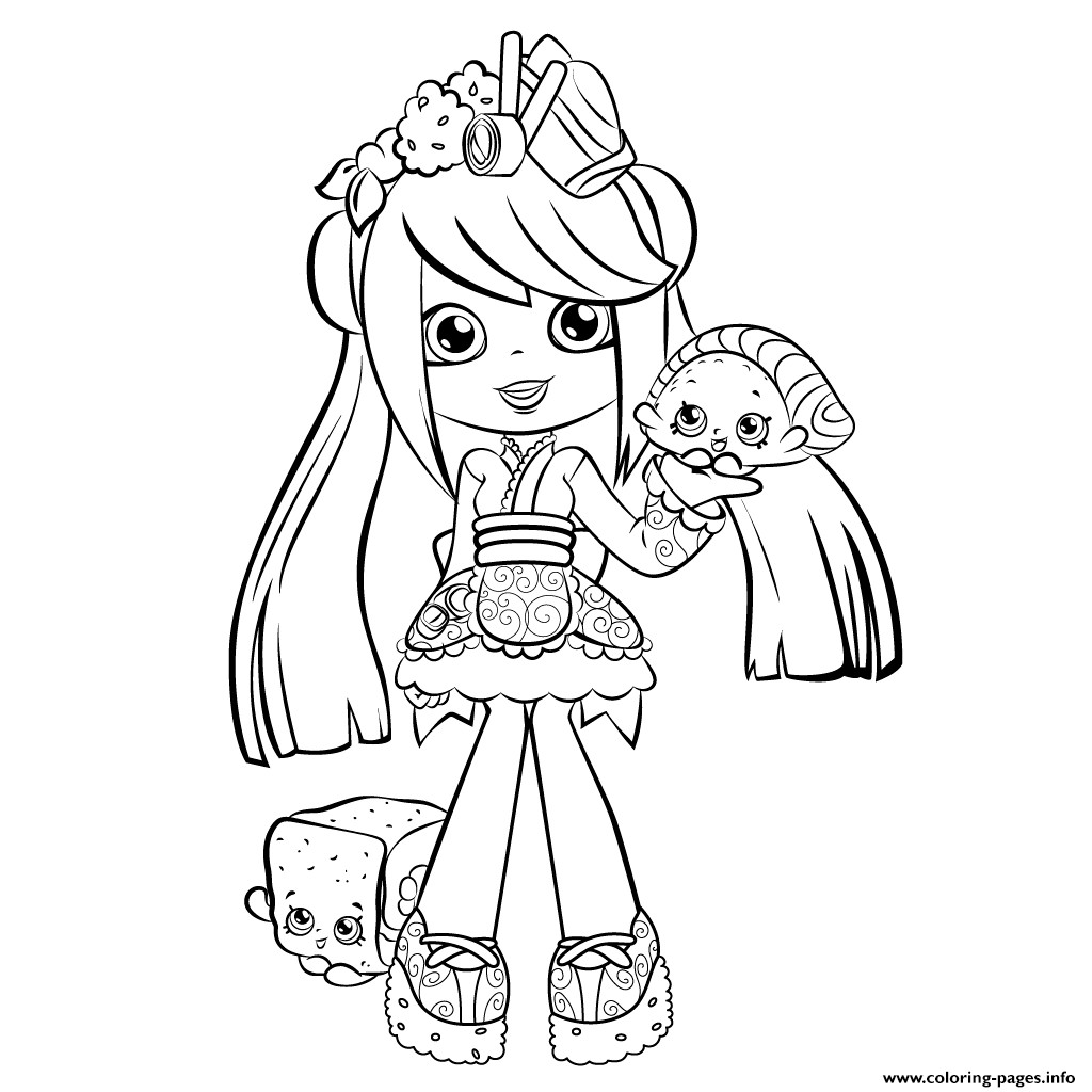 Coloring Pages For Girls Shopkins Apple
 Cute Shopkins Shoppies Season 5 Coloring Pages Printable