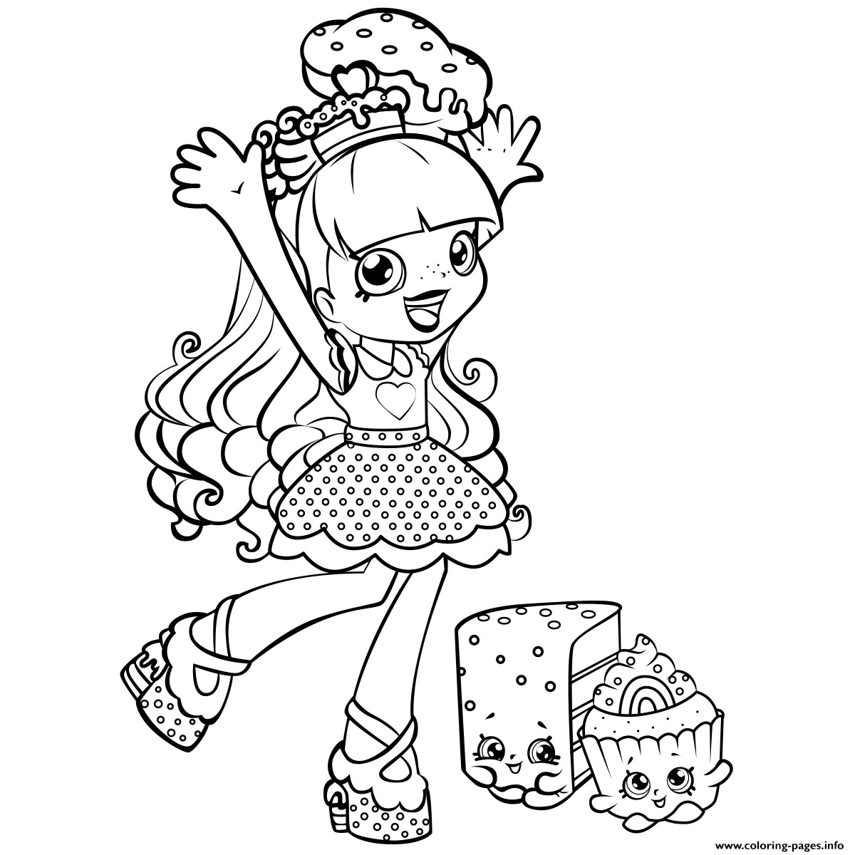 Coloring Pages For Girls Shopkins Apple
 Shopkins Shoppies Coloring Pages Printable