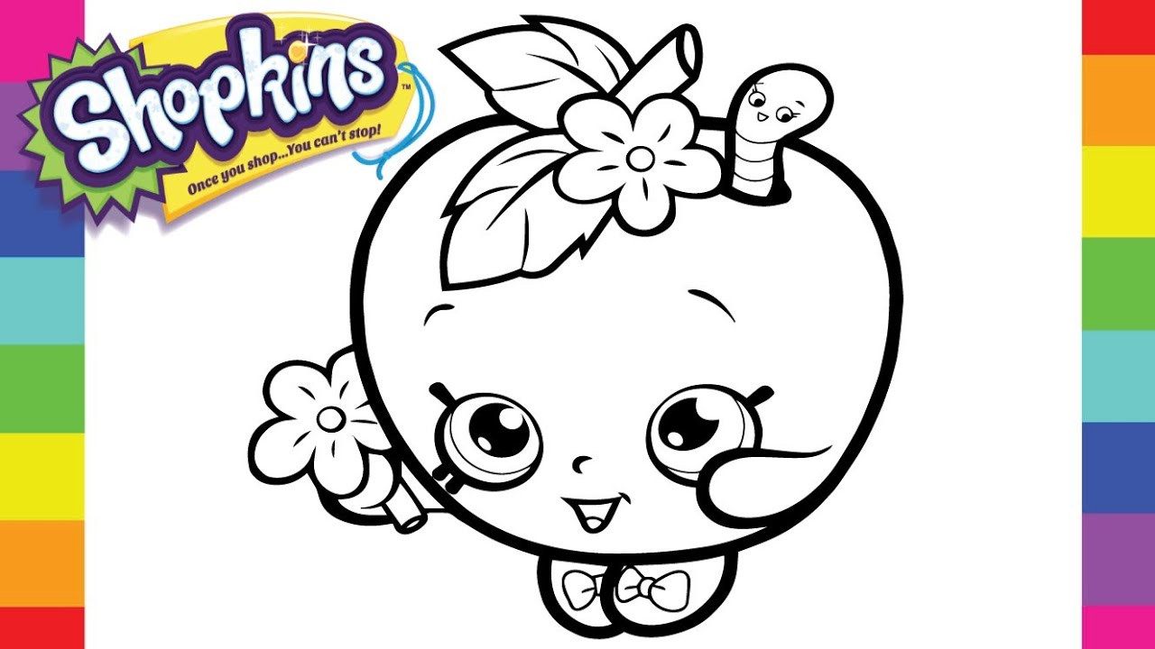 Coloring Pages For Girls Shopkins Apple
 Coloring APPLE BLOSSOM