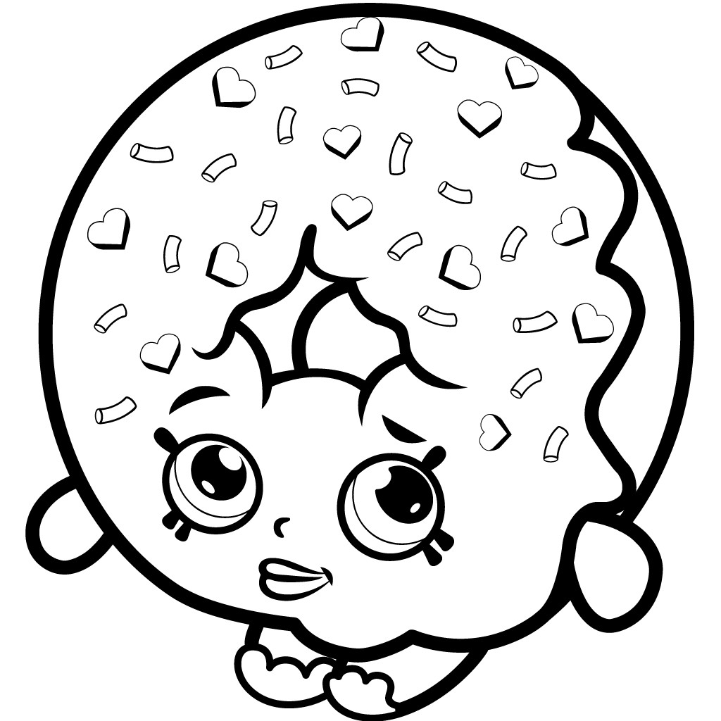 Coloring Pages For Girls Shopkins Cookie
 40 Printable Shopkins Coloring Pages