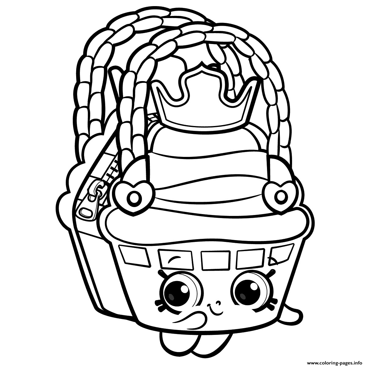 Coloring Pages For Girls Shopkins Cookie
 Chocolate Chip Cookies Coloring Pages