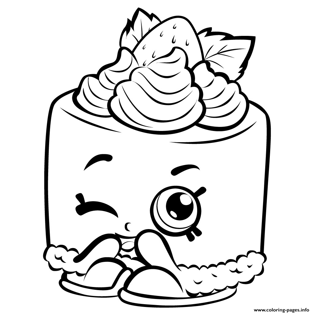 Coloring Pages For Girls Shopkins Cookie
 Cheesecake Shopkins Season 3 Coloring Pages Printable