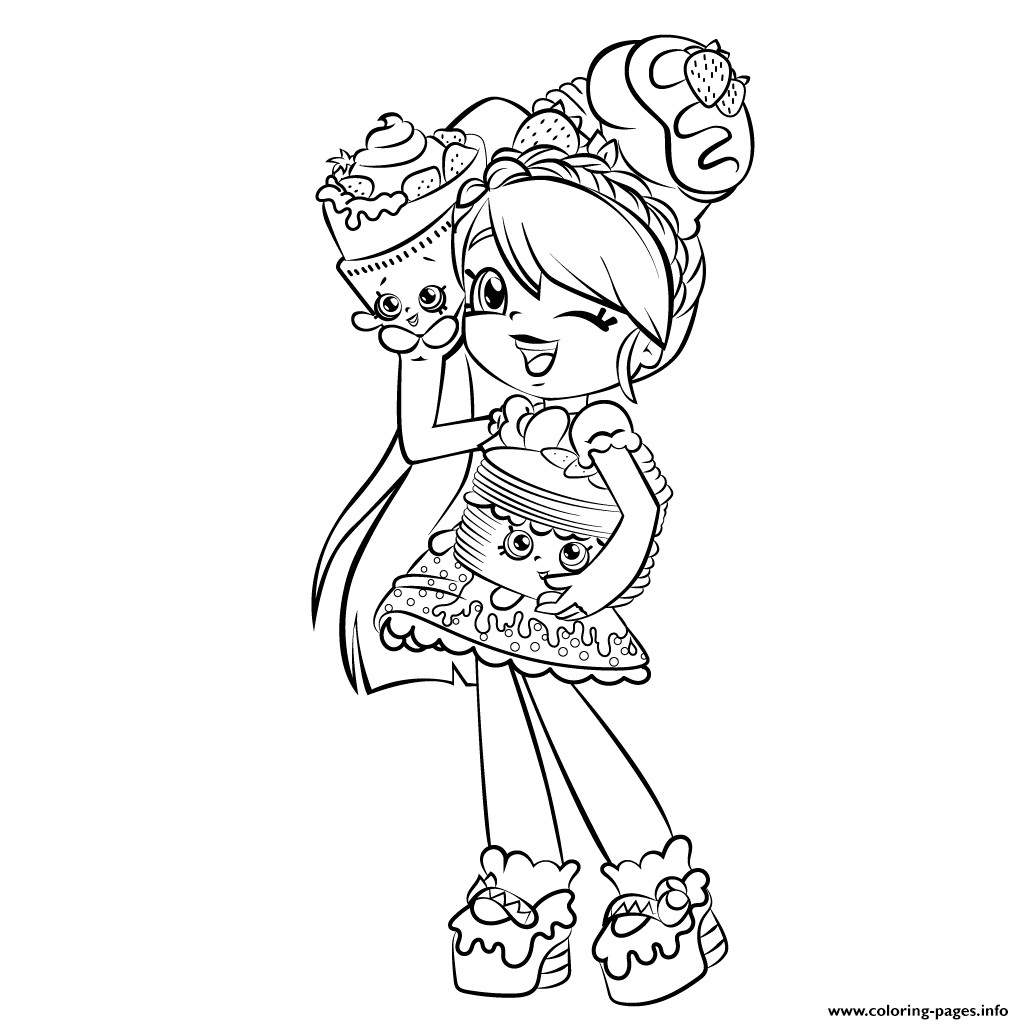 Coloring Pages For Girls Shopkins
 Cute Girl Shopkins Shoppies Coloring Pages Printable