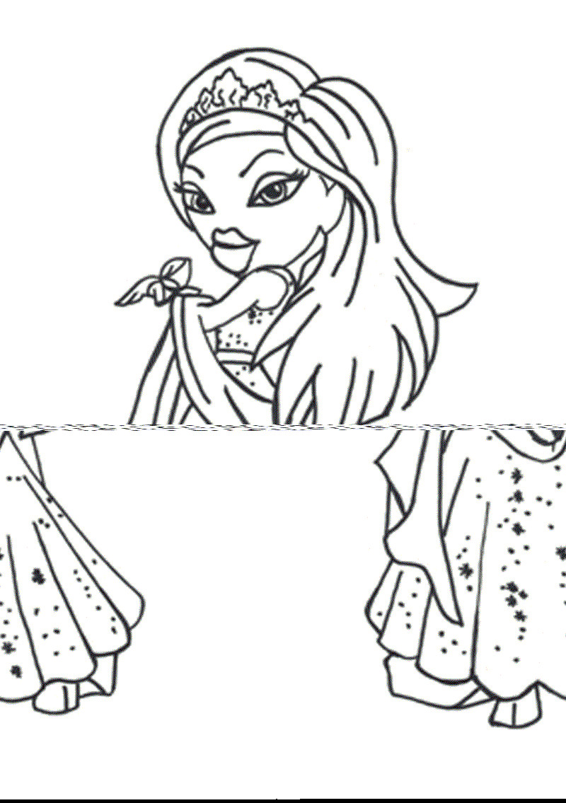 Coloring Pages For Girls Spelling Zoey
 bratz coloring pages to print free for girls