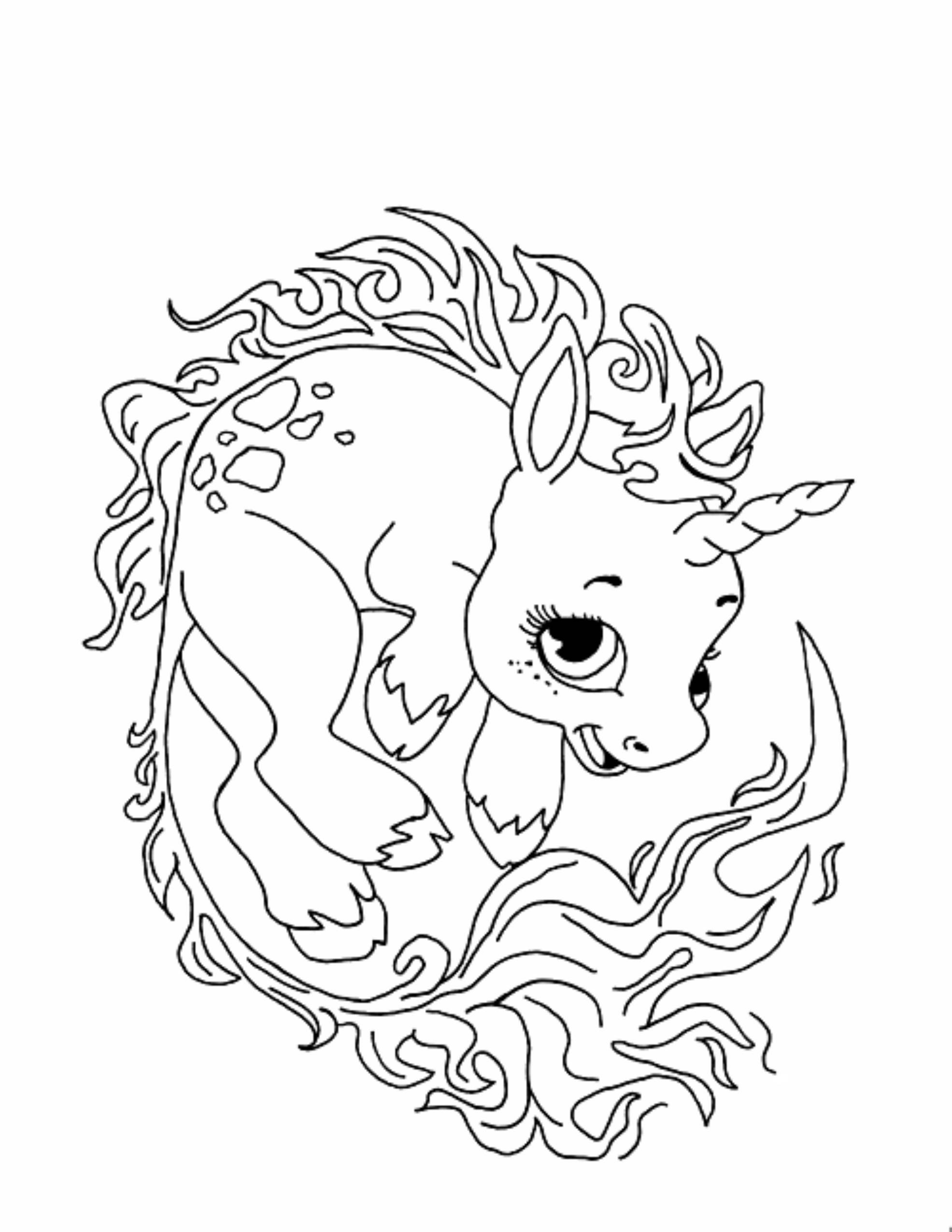 Coloring Pages For Girls Unicorns
 Print & Download Unicorn Coloring Pages for Children