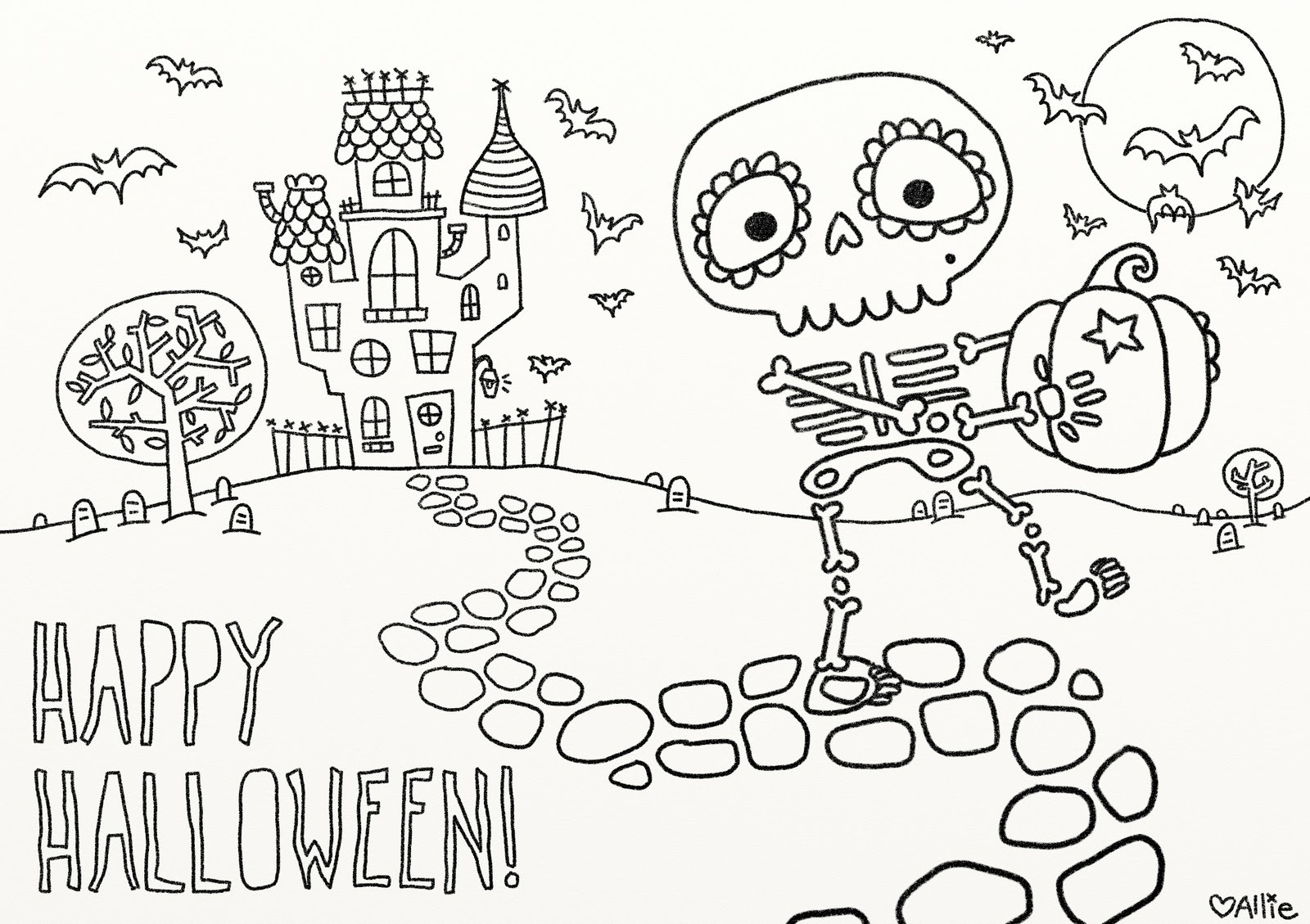 Coloring Pages For Halloween Printable
 9 fun free printable Halloween coloring pages